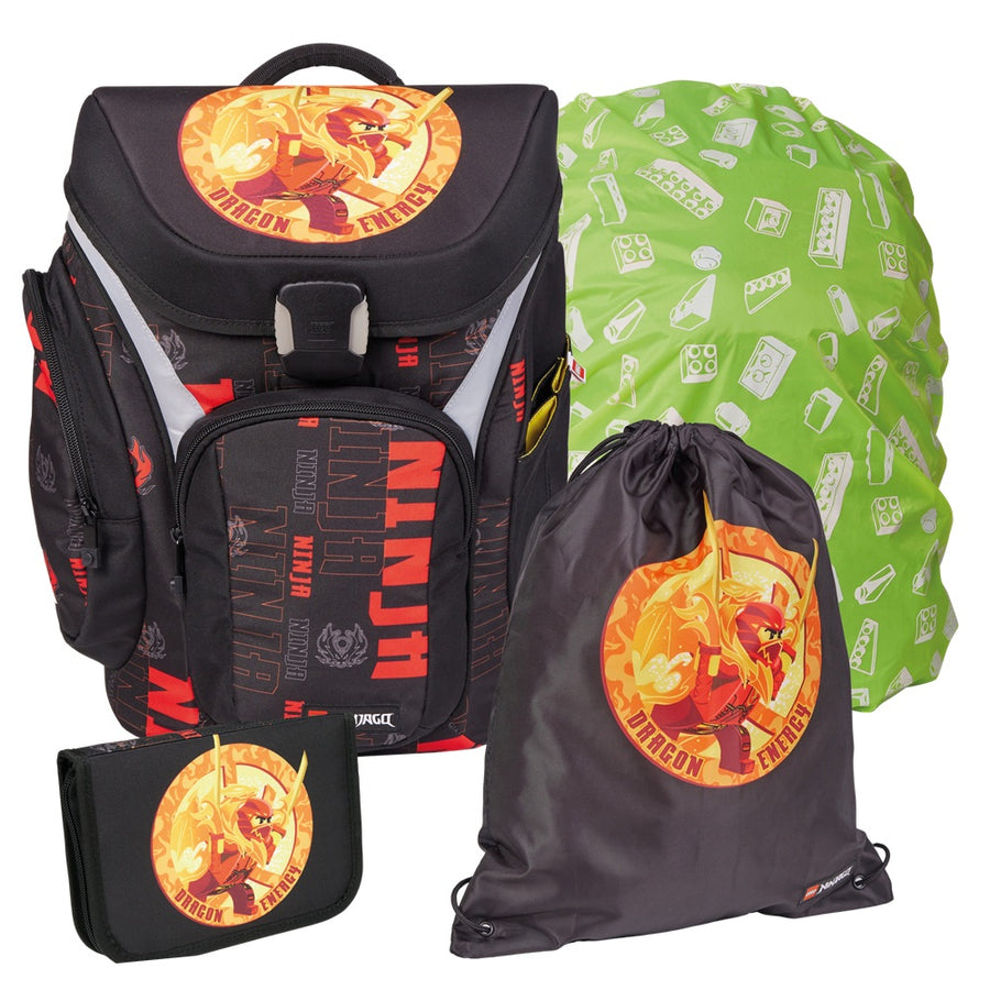 Lego Ninjago Explorer Premium Schulranzen Set mit Federmappe und Turnbeutel