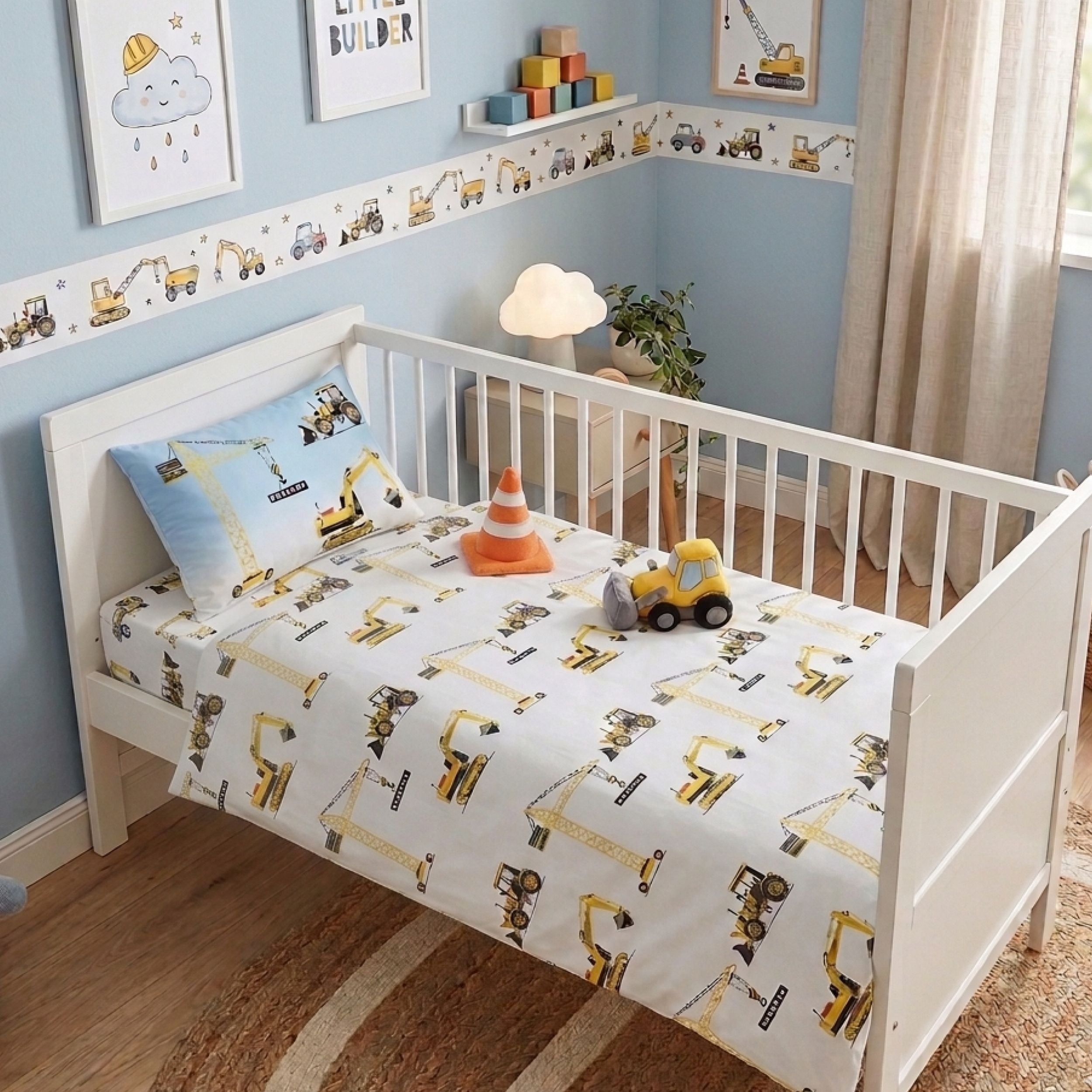 Infotafel Material und Waschhinweise der Babybettwäsche aus 100% Baumwolle