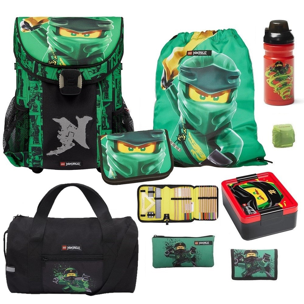 Ninjago Schulranzen Set 9-teilig mit Sporttasche