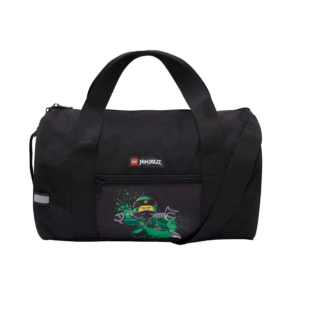 Lego Ninjago Sporttasche Schwarz mit grünem Lloyd Frontal
