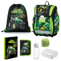 Traktor Schulranzen Premium Light 8tlg. Set mit Federmappe und Turnbeutel 