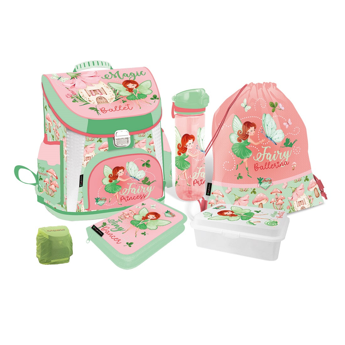 Ballerina Schulranzen Set 6-teilig mit Federmappe