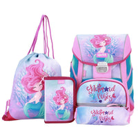 Mädchen Schulranzen 1. Klasse Meerjungfrau Violett Lila Blau
