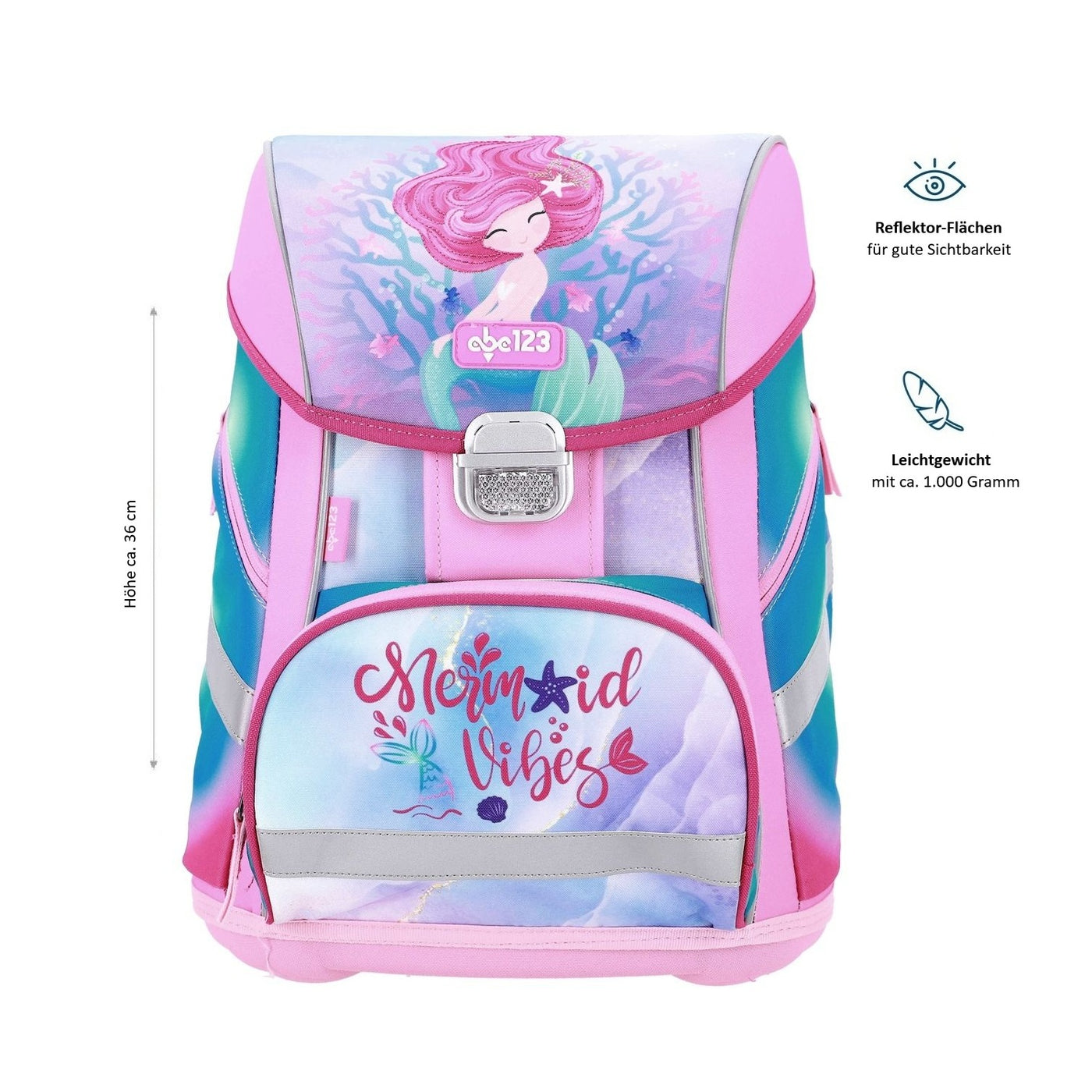 Meermaid ergonomischer Tornister Grundschule erste bis 4. Klasse Schule