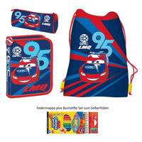 Disney Cars Federmäppchen Turnbeutel Schlamper Buntstifte Set