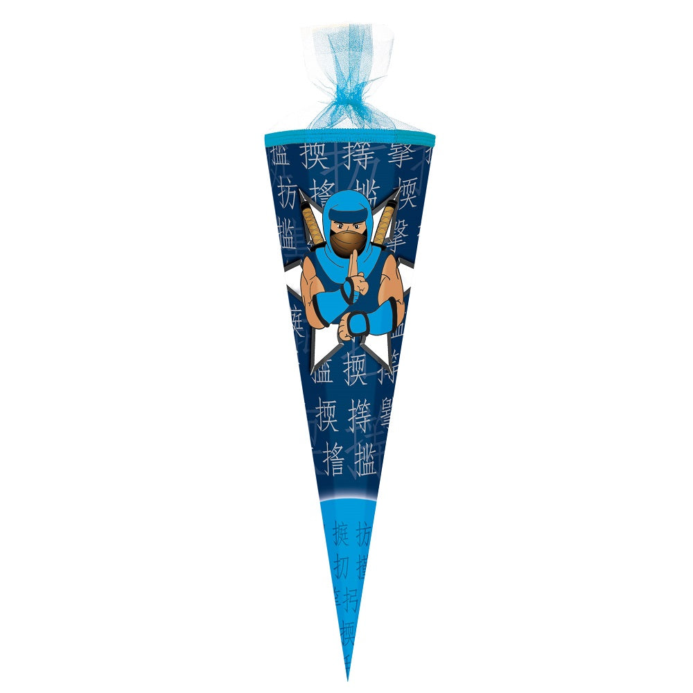 Nestler Schultüte Zuckertüte Ninja Blau 85cm