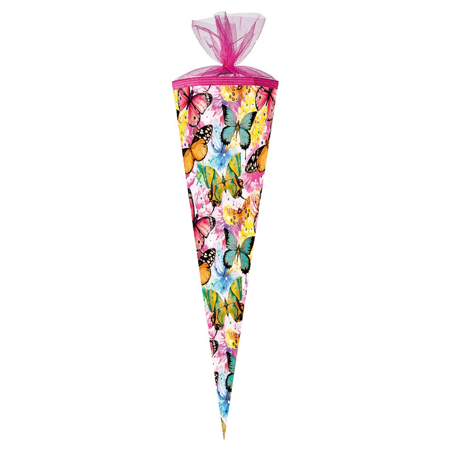 Nestler Schultüte Zuckertüte 85 cm Groß mit Tüllverschluss