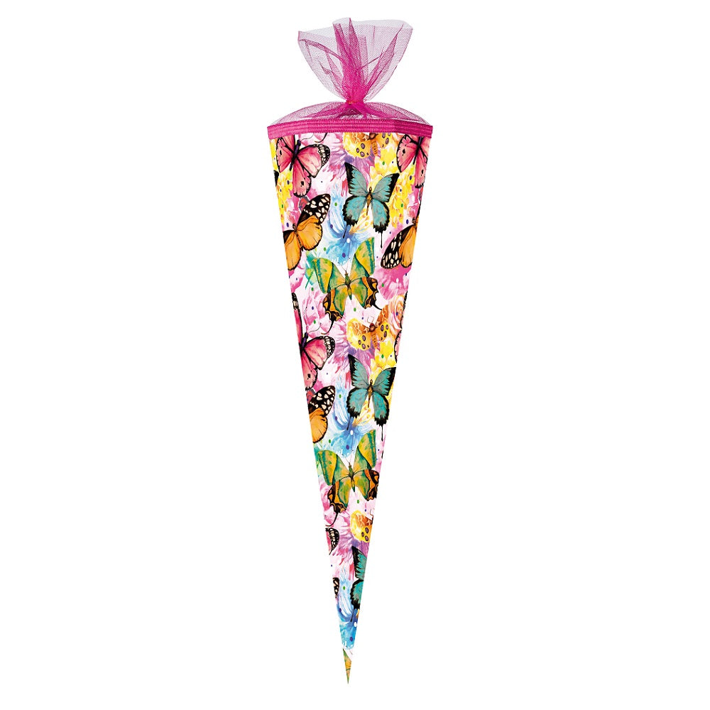 Nestler Schultüte Zuckertüte 85cm Schmetterlinge bunt