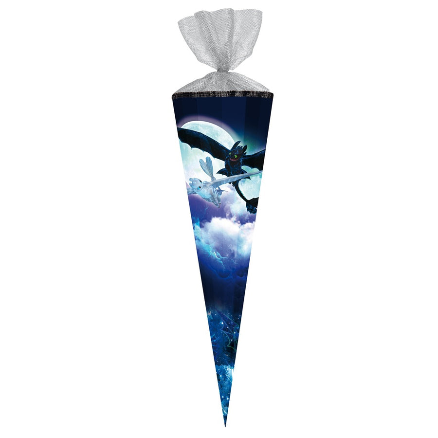 Schultüte Zuckertüte Dragons Drachenzähmen Glow Ohnezahn Drache Blau