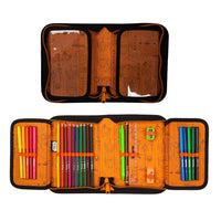 Schulranzen 4tlg. Set mit Federmappe gefüllt Schlamper