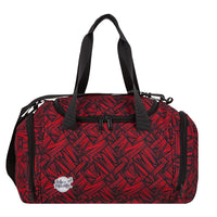 Große Sporttasche rot schwarz passend zum Schulranzen