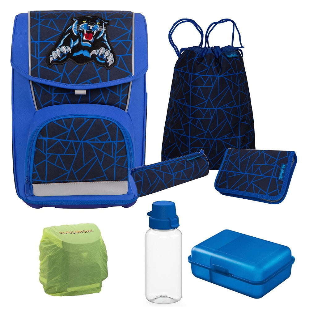 McNeill Schulranzen Wild Panther Schultasche 1. Klasse Blau