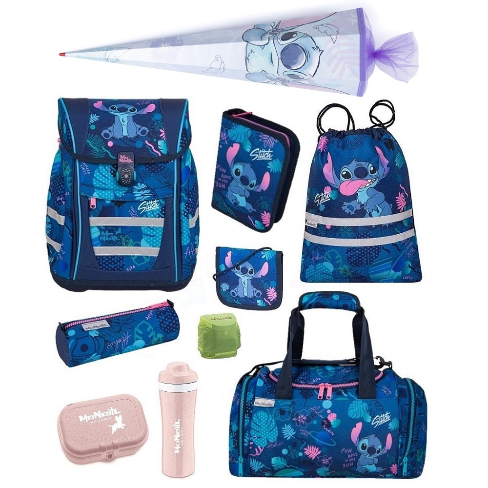 McNeill Mädchen Schulranzen Set 1. Klasse Teneris Disney Edition Stitch