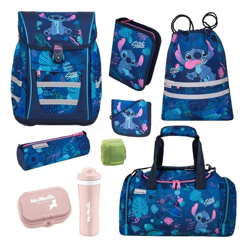 McNeill Mädchen Schulranzen Set 1. Klasse Teneris Disney Edition Stitch
