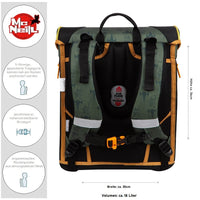 McNeill Jungen Schulranzen-Set ergonomisch mit Brustgurt 