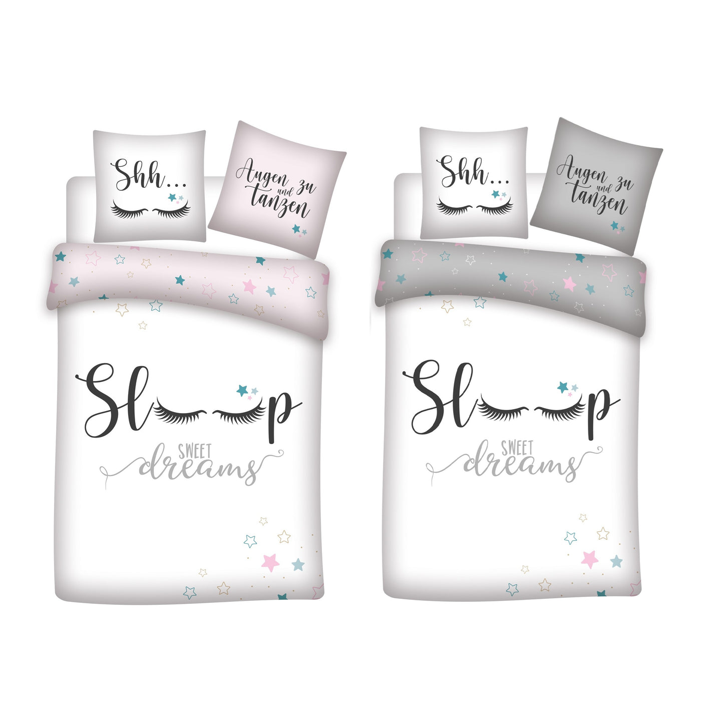 Sweet Dreams Bettwäsche 135x200 für Teenager Jugendliche Mädchen