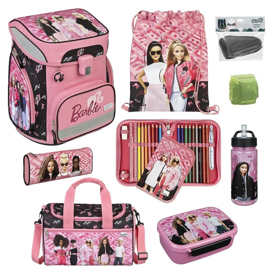 Barbie Puppe Schulranzen Scooli Schultasche für Mädchen 1. Klasse