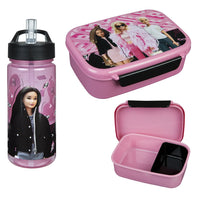 Brotdose und Trinkflasche im Set mit Barbie Motiv