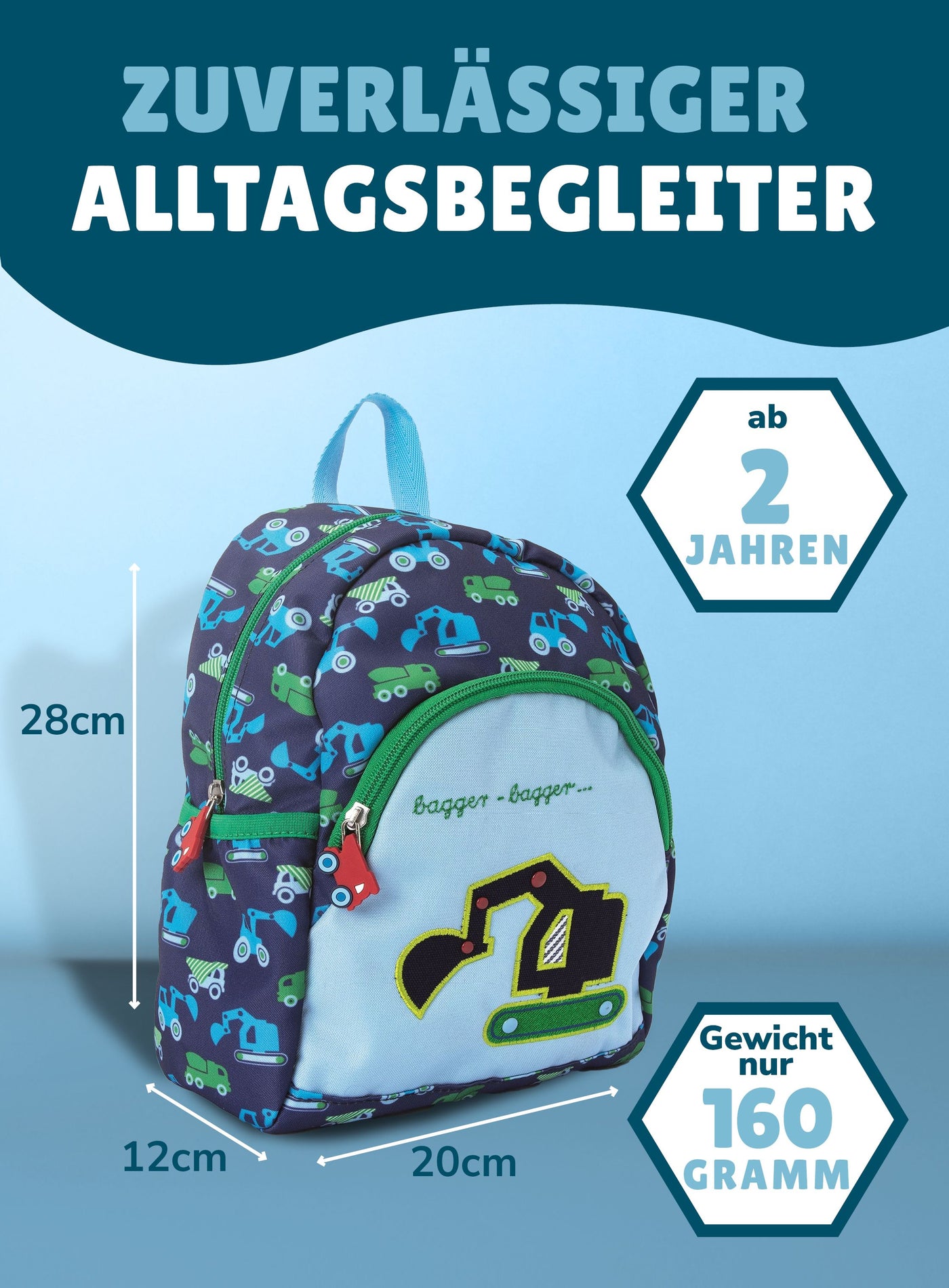 Rucksack für den Kindergarten, die Krippe oder Freizeit