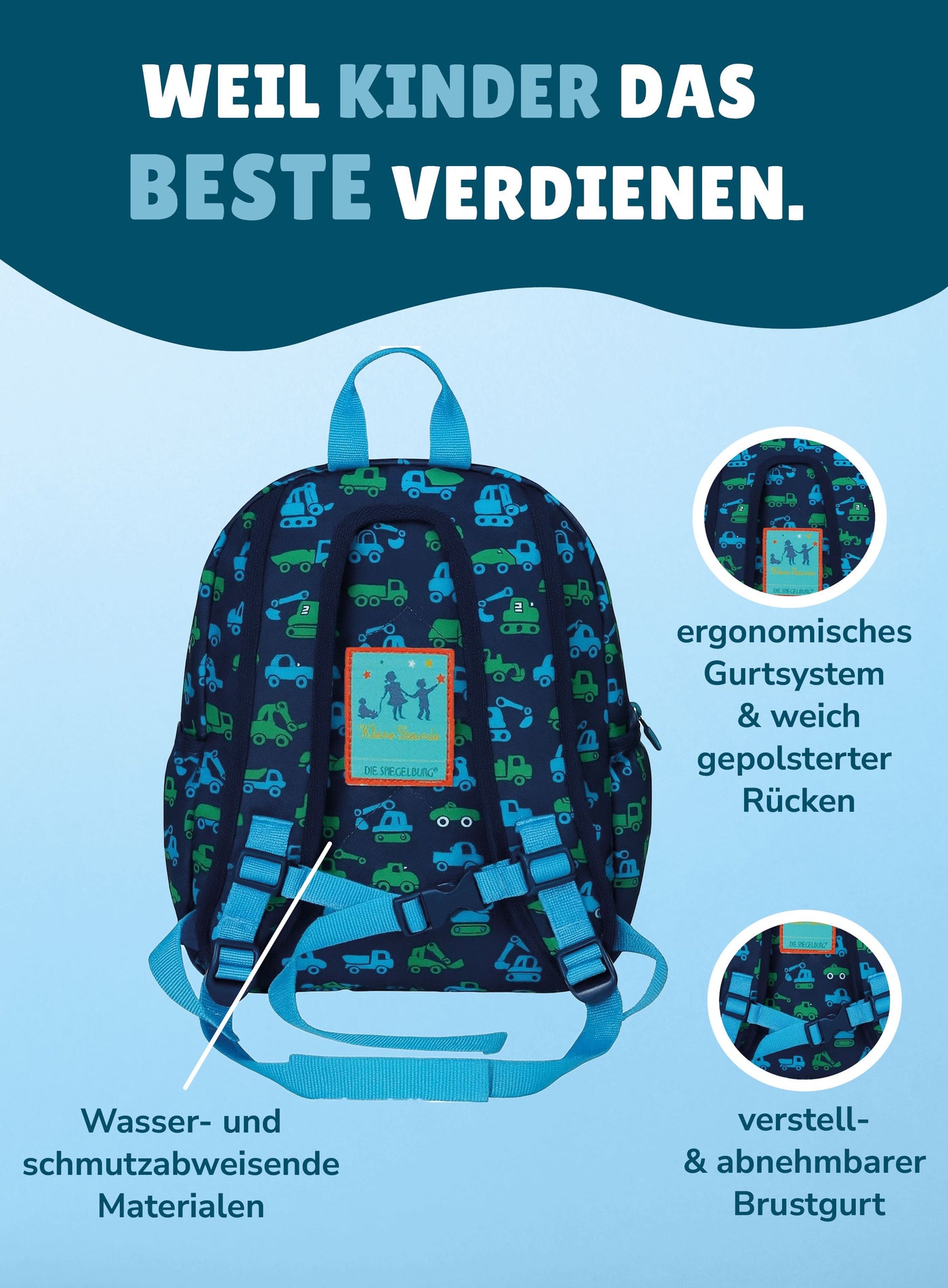 Kindergartenrucksack mit Brustgurt