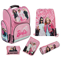 Mädchen Schulranzen 5-teiliges Grundset mit Federmappe, Turnbeutel, Geldbeutel und Schlamperetui 