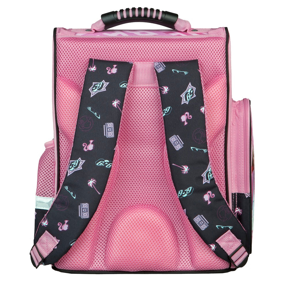 Mädchen Schulranzen mit rosa Rückansicht mit Polster und Gurten