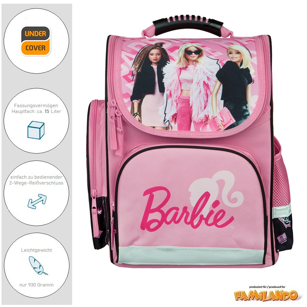 Mädchen Schulranzen mit rosa Innenansicht 