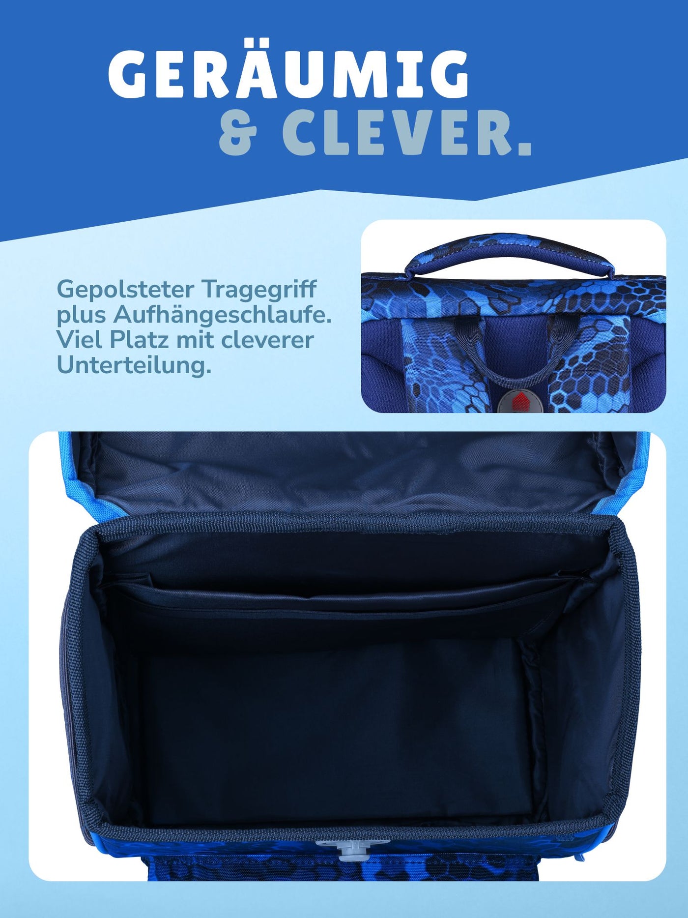 Familando Schulranzen-Set 10-teilig BASIC-PLUS Schultasche T-REX DINO ab der 1. Klasse