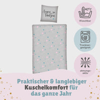 Sweet Dreams Bettwäsche 135x200 für Teenager Jugendliche Mädchen