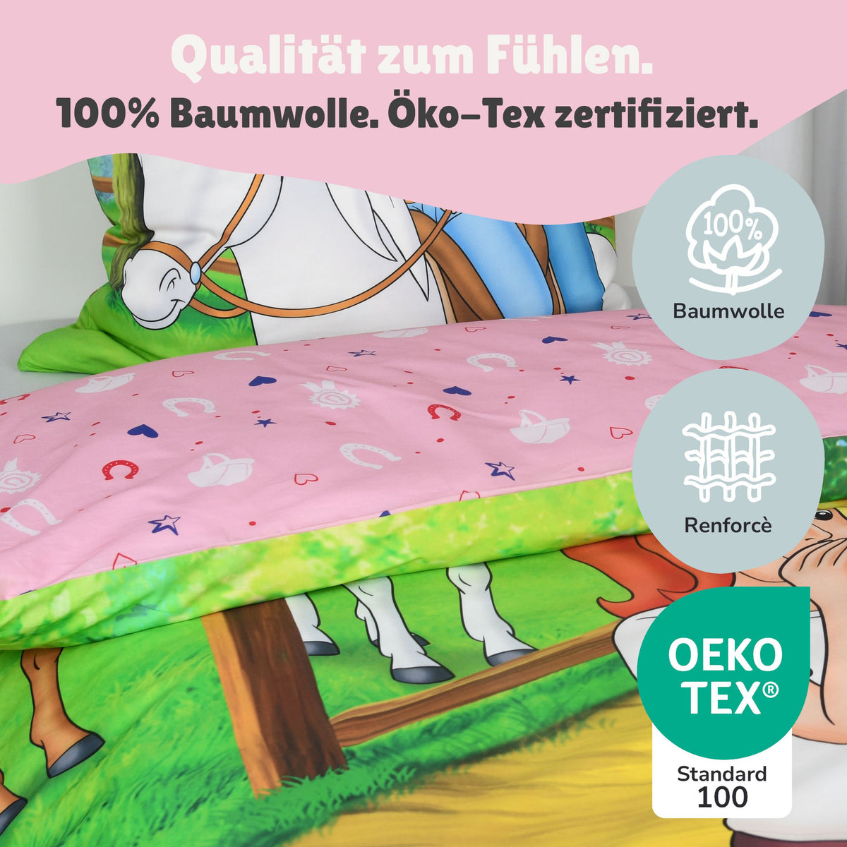 Infotafel Material 100% Baumwollle