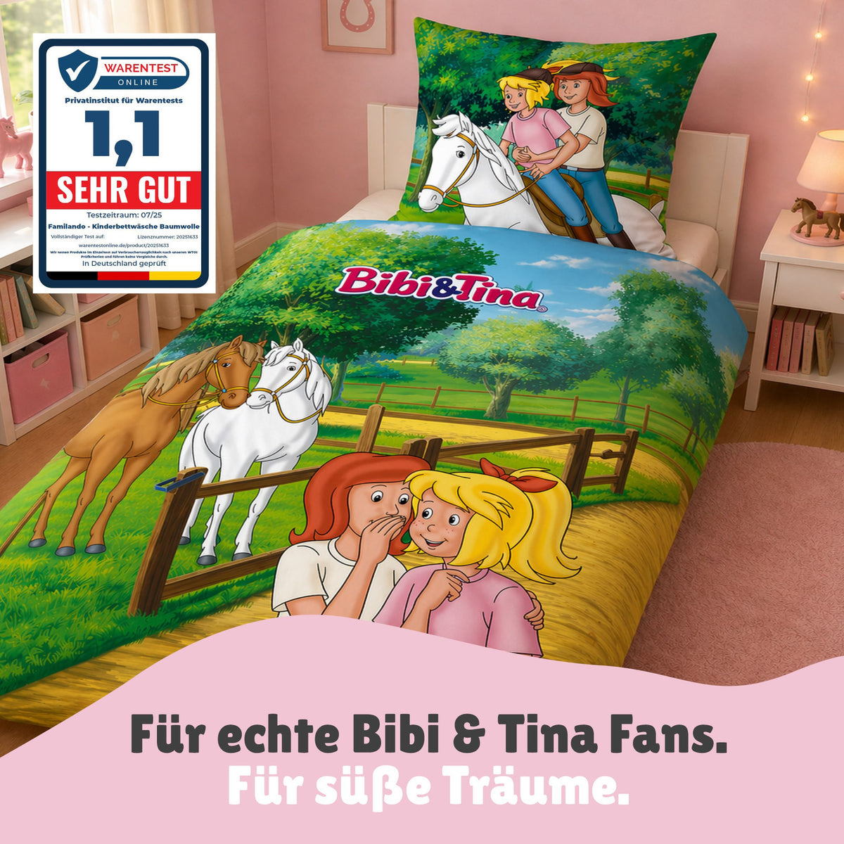 Bibi & Tina Bettwäsche mit Testsiegel sehr gut