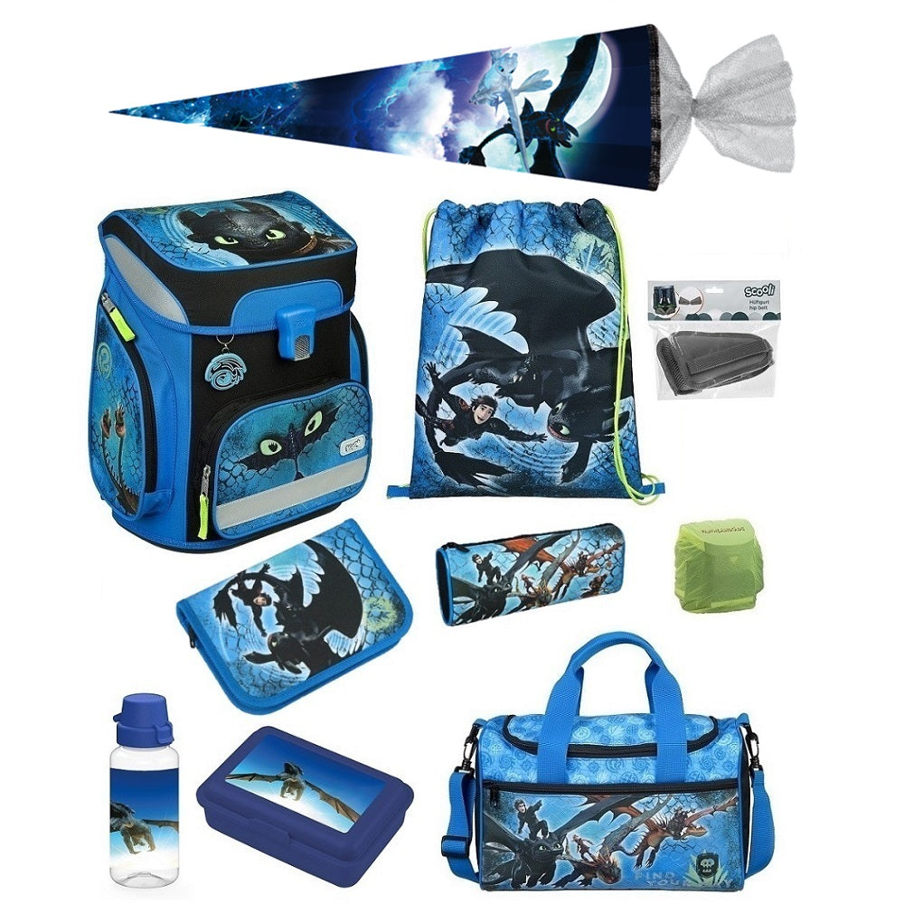 Dragons - Drachenzähmen leicht gemacht Schulranzen Scooli Schultasche Blau