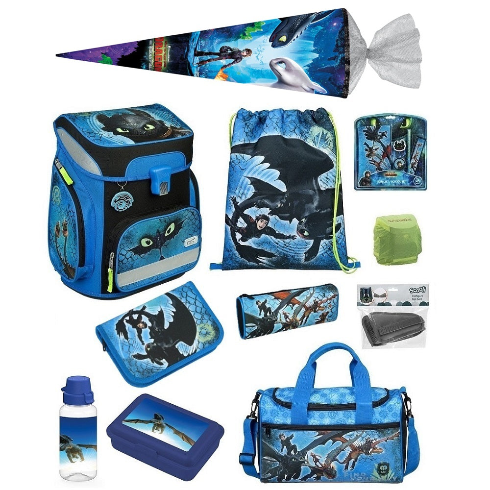 Dragons - Drachenzähmen leicht gemacht Schulranzen Scooli Schultasche Blau