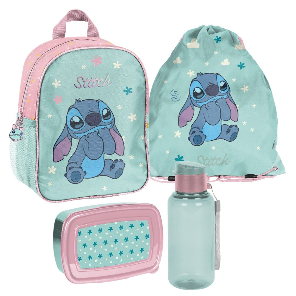 Kinder Rucksack Set 4-teilig Disney Stitch
