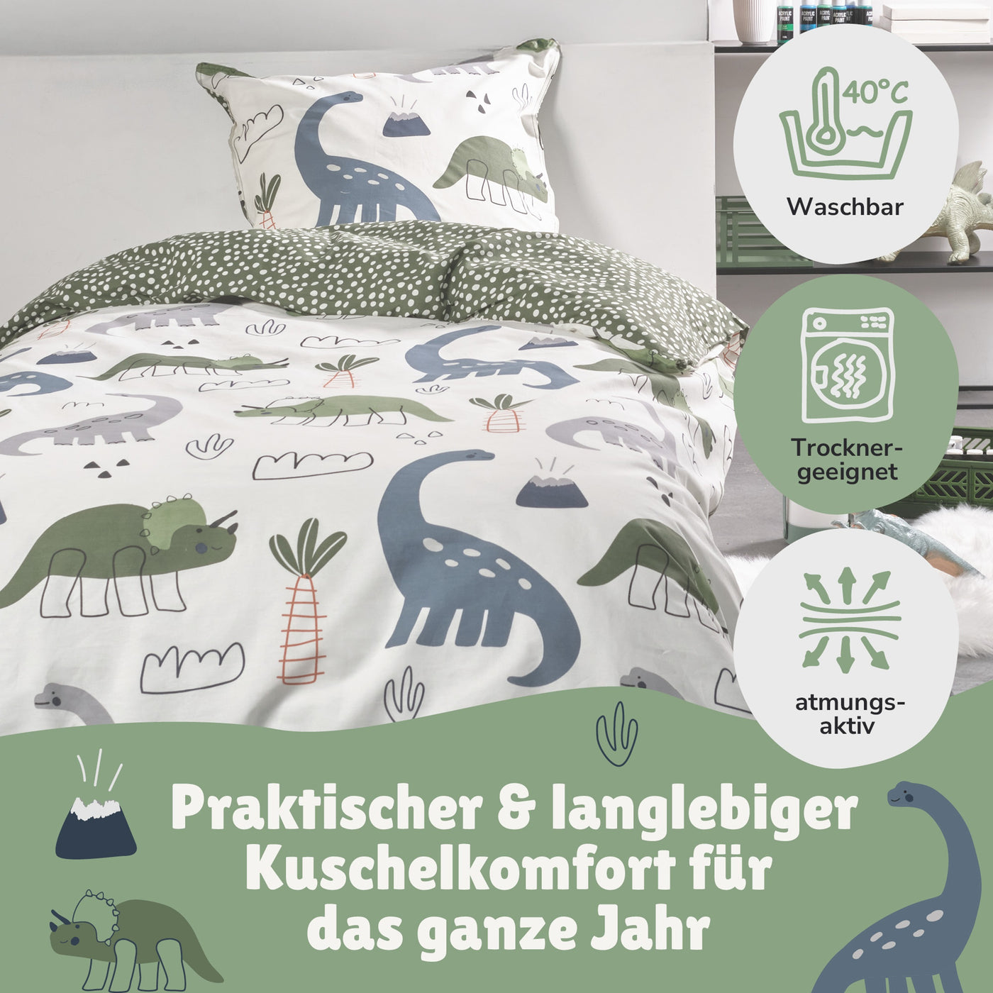 Infotafel Pflege der Bettwäsche