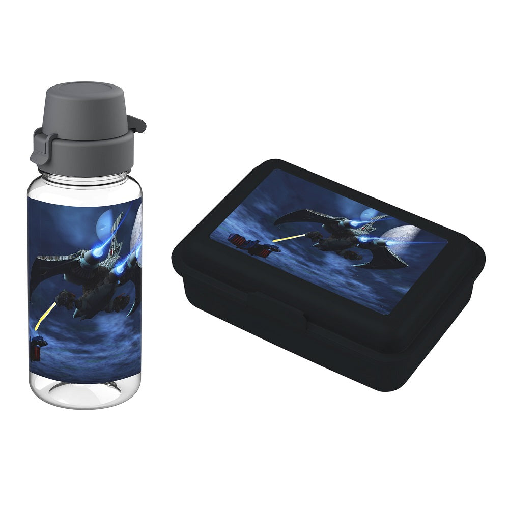 Familando Clou Schulranzen Set Star Wars, blau grau - Darth Vader Schultasche ab 1. Klasse
