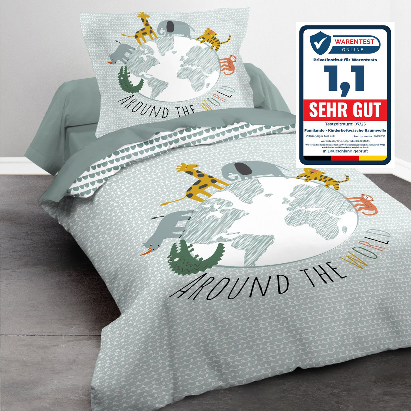 Bettwäsche mit Warentest Siegel Note 1,1