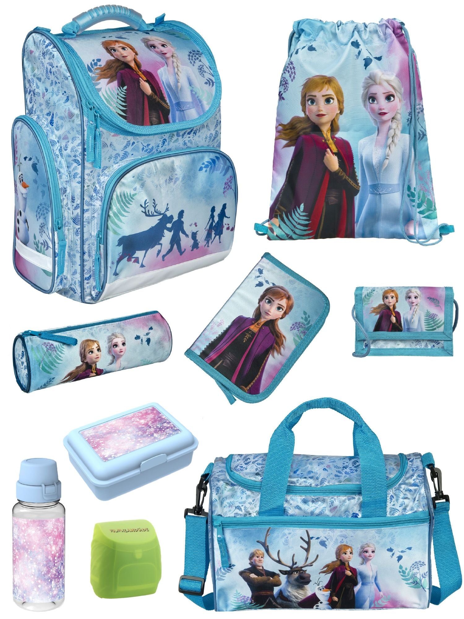 Disney Die Eiskönigin Schulranzen Set 9-teilig mit Sporttasche für Mädchen