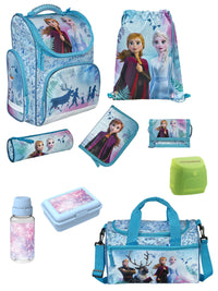 Disney Die Eiskönigin Schulranzen Set 9-teilig mit Sporttasche für Mädchen