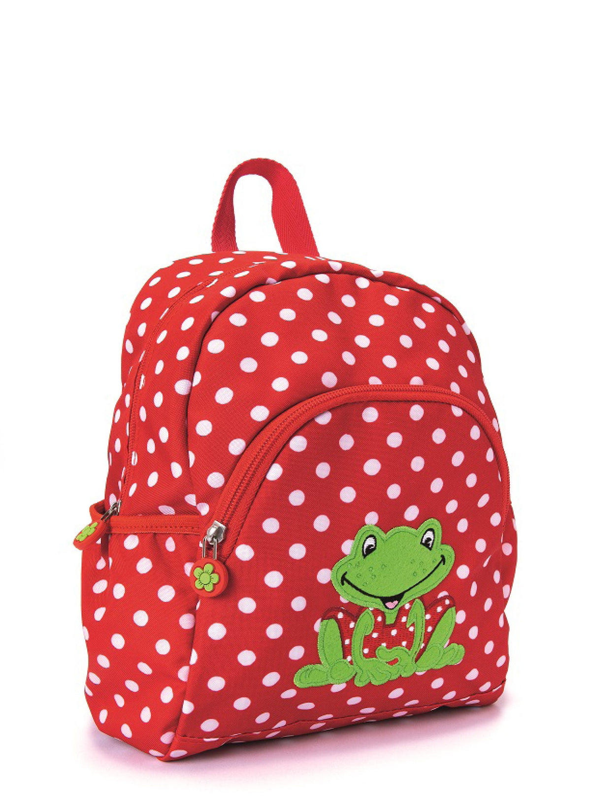 Die Spiegelburg Kindergartenrucksack Set Fröhliche Tupfen Rot mit Punkten