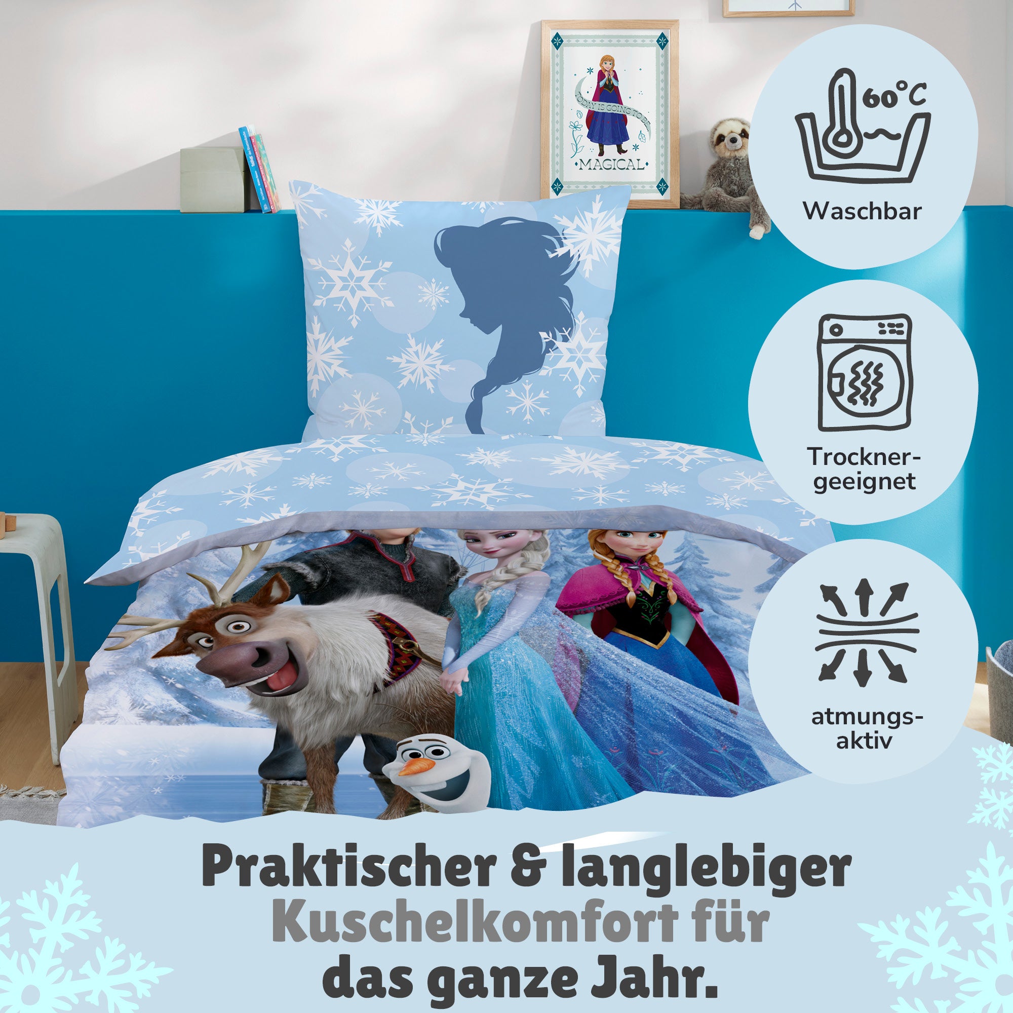Waschhinweise & Pflegeanleitung für die Bettwäsche