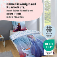 Infotafel Qualität der Bettwäsche aus Mikro-Fleece, super flauschig