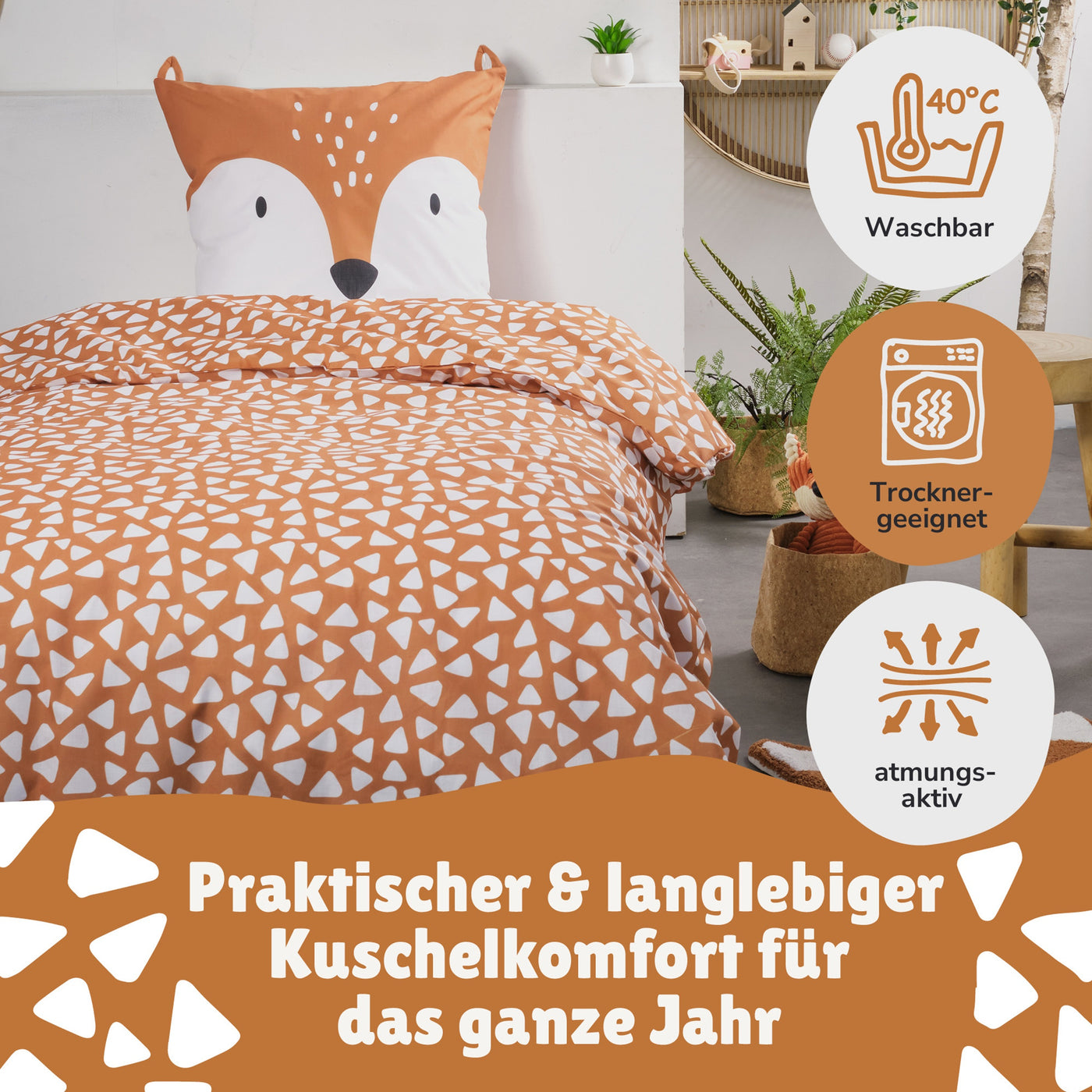 Infotafel Pflege der Bettwäsche