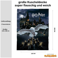 Größenangabe 150x200 cm der Kuscheldecke