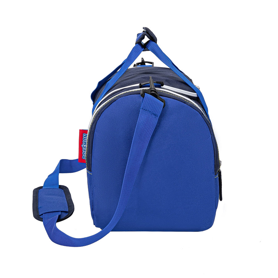 Große Pokémon Sporttasche Blau (Maße: ca. 20 x 25 x 40 cm | Material: Polyester | mit Reißverschluss-Hauptfach)
