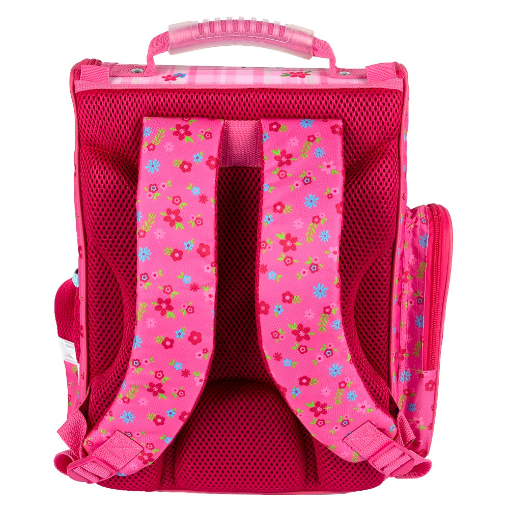 Familando Clou Pferde Schulranzen Set - Leicht und Kompakt - 930 Gramm, 15 L Volumen - Schulranzen für Mädchen 1. bis 3. Klasse