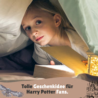 Harry Potter Bettwäsche Set 2-teilig 135x200 80x80 cm - Winterbettwäsche mit Reißverschluss - Fleece-Qualität, flauschig, maschinenwaschbar, Öko-Tex