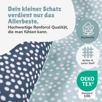 Infotafel Material 100% Baumwolle und Renforcé Qualität
