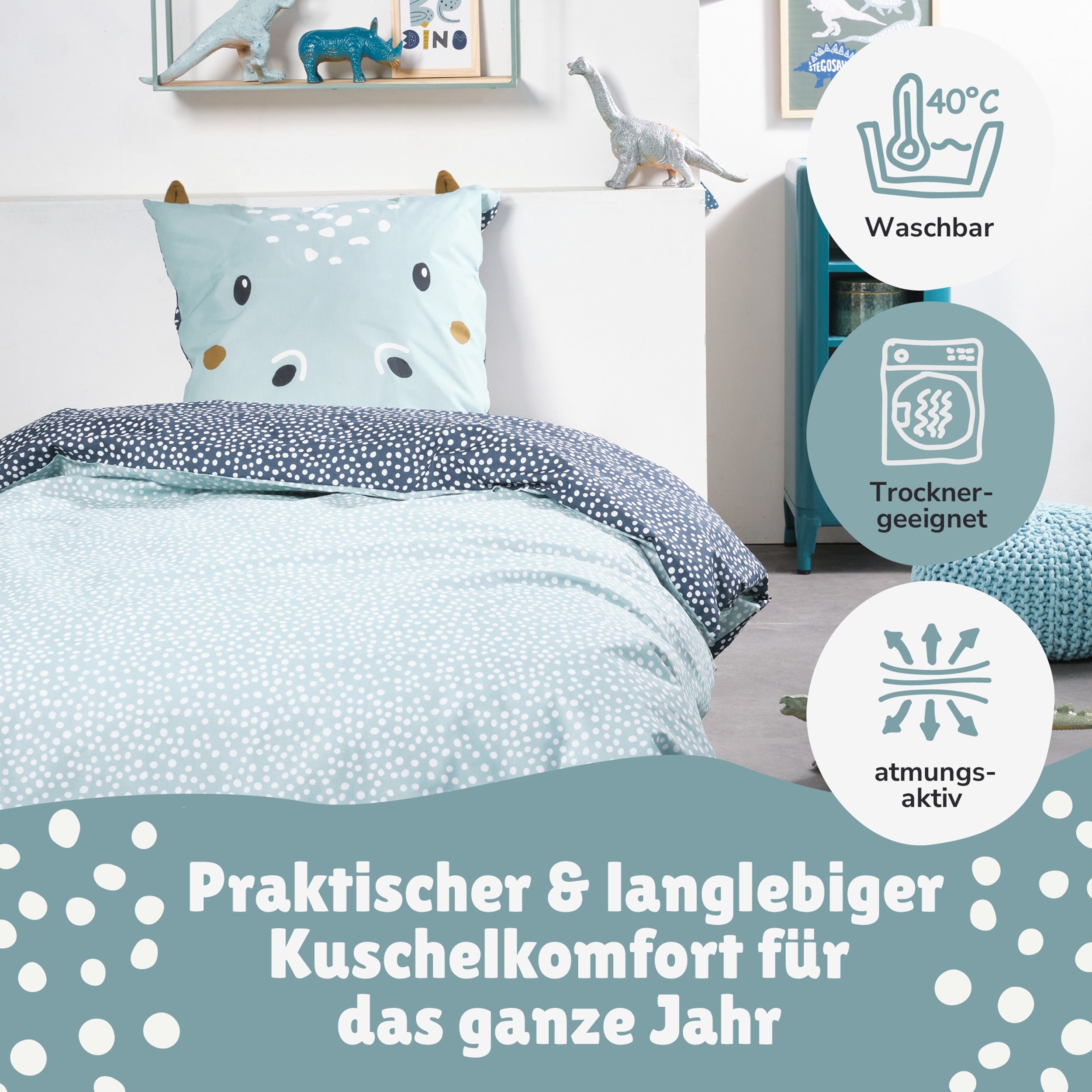 Infotafel Pflege der Bettwäsche