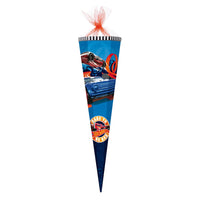 Hot Wheels Schultüte blau und rot mit Autos und Schriftzug 85 cm groß